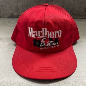 Vintage Marlboro Cigarettes Racing Team ‘92 Cap Red Snapback